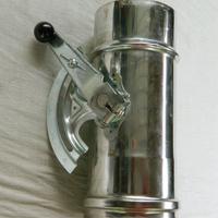 Valvola tiraggio canna fumaria inox 100 mm