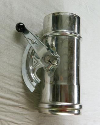Valvola tiraggio canna fumaria inox 100 mm