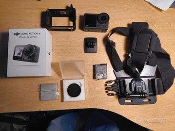 DJI ACTION 4 standard combo + ND8 + supporto petto