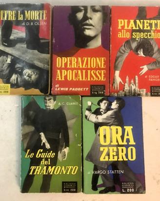 fantascienza Biblioteca economica Mondadori 5libri