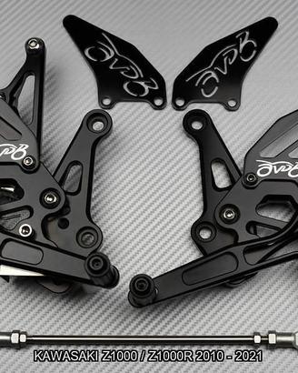 Pedane arretrate KAWASAKI Z1000 / Z1000R 2010 2021