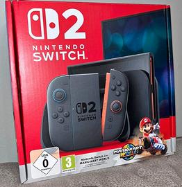 Nintendo swich 2 + Mario Kart + Baranza + Custodia