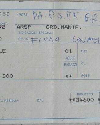 Biglietto treno Pescara Centrale Bari centrale 92