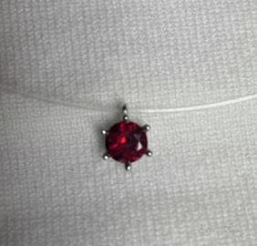 Collana “fantasmino” con chiusura Arg925 e granato