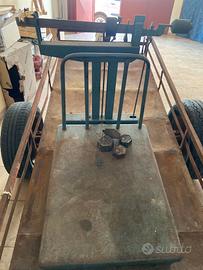 ANTICA BILANCIA DA TERRA BASCULA VINTAGE FERRO 100