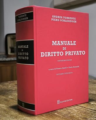 DIRITTO PRIVATO - TORRENTE SCHLESINGER