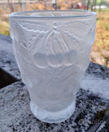 Vaso in vetro Barolac Josef Inwald art decò 