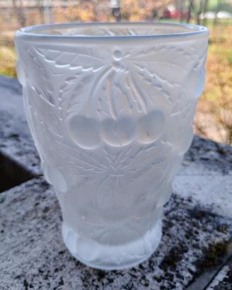 Vaso in vetro Barolac Josef Inwald art decò 