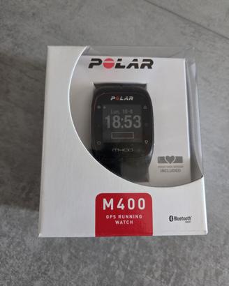 Polar M400 GPS Watch + Fascia Cardio H7 NUOVA