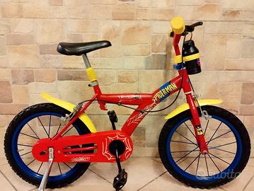 Bicicletta 16" spiderman come nuova 