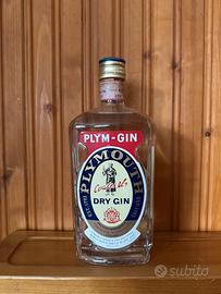 Plym-Gin Plymouth Dry Gin Vintage 1970s Sigillata