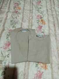 set donna maglia manica lunga e smanicato Max Mara