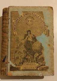 Enciclopedia Lexicon Vallardi 1800 3 volumi