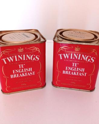 Scatola latta del tè Twinings