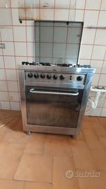 Cucina a gas LOFRA 90 cm 5 fuochi in acciaio inox
