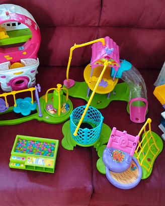 Grande lotto Pinypon con playset, bamboline e acce