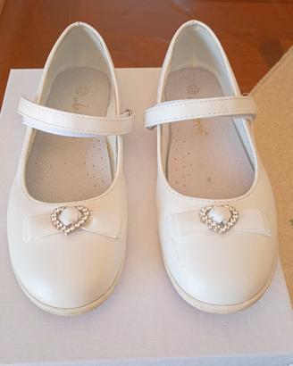 Scarpe bambina bianche n. 32