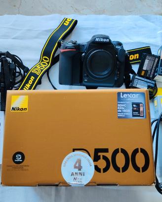 comenuov Nikon D500con 3.535 scatti + accessori   
