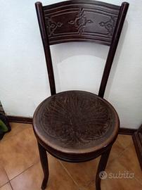 Sedia in legno Mundus Vienna inizio Novecento