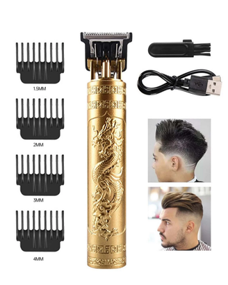 RASOIO TAGLIA CAPELLI REGOLA BARBA USB - GOLD