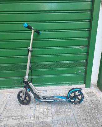 Monopattino Hudora Big Wheel argento nero e blu 