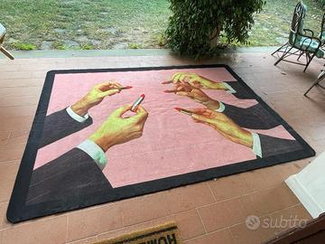 Tappeto Seletti Toiletpaper Lipstick Pink