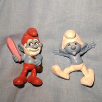 Lotto 2 Puffi McDonald's 2011 Grande Puffo e Puffo