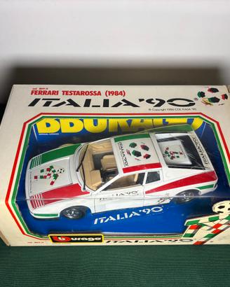 Ferrari Testarossa Bburago 1:18 1984 Italia 90 edi