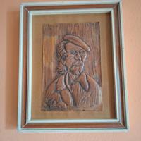 RITRATTO DI OTTORINO GAROSIO SU FOGLIO DI RAME