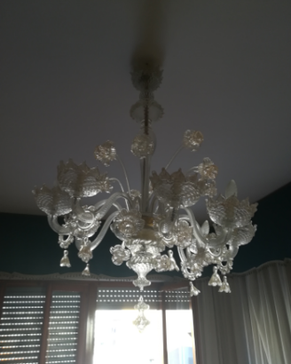 Lampadario vetro Murano