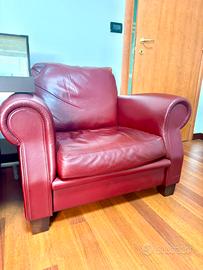 Poltrona Frau modello Austen - colore rosso