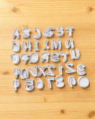 Tagliabiscotti lettere e numeri stile Disney