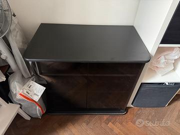 Mobile tv in legno di alta qualità, ante in vetro