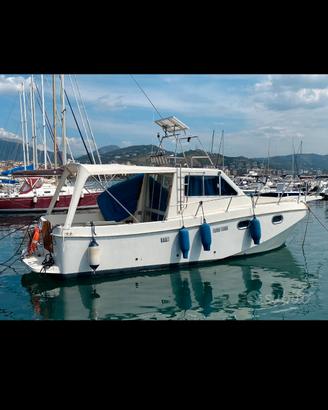 barca cabinata da pesca 