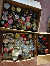 barattoli vasi in vetro varie misure circa 70pezzi