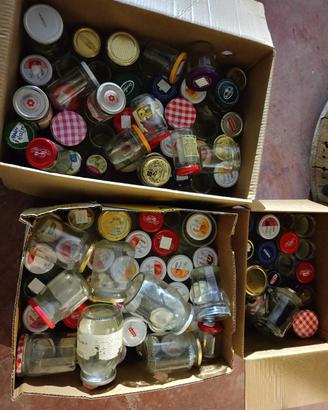 barattoli vasi in vetro varie misure circa 70pezzi