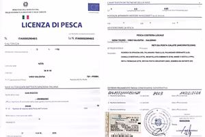 Licenza da pesca professionale 1GT