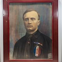 Quadro con vetro raffigurante uno squadrista