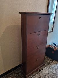 Scarpiera tinta noce