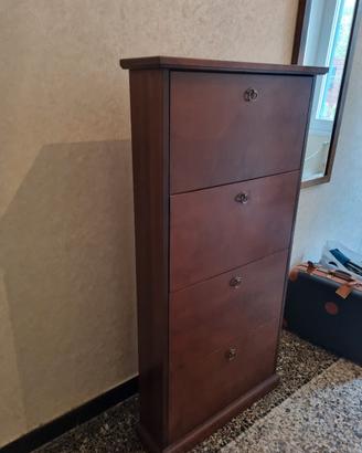 Scarpiera tinta noce