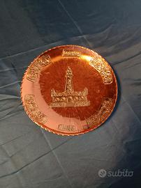 PIATTO DECORATIVO IN RAME LA SERENA CHILE VINTAGE