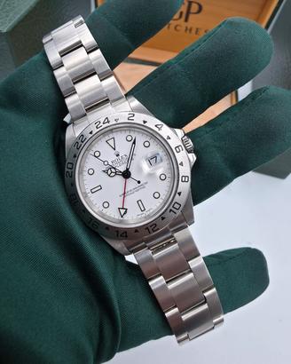 Rolex Explorer 2 16570 Polar Cassa No Fori 2005