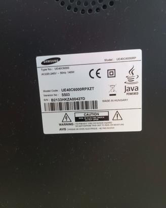 televisore Samsung 40 pollici