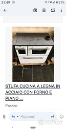 Stufa cucina a legna