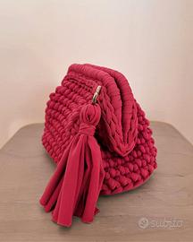 Borsa Clutch all'uncinetto 