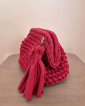 Borsa Clutch all'uncinetto 