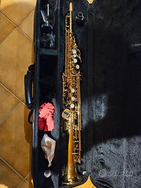 sassofono yamaha soprano Yss-475 + bocchino JJ