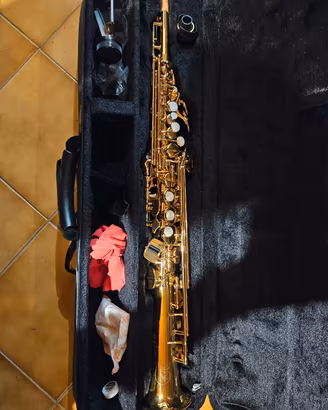 sassofono yamaha soprano Yss-475 + bocchino JJ