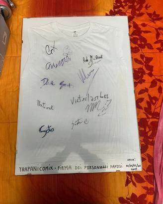 Maglietta Autografata Trapani Comix 2022 