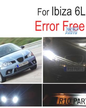 KIT 6 LAMPADE LED INTERNE PER SEAT IBIZA IV MK4 6L